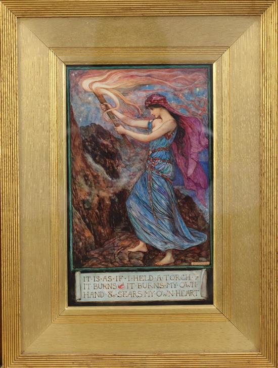 Henry Justice Ford (1860-1941) The Burning Torch 11.5 x 7in.